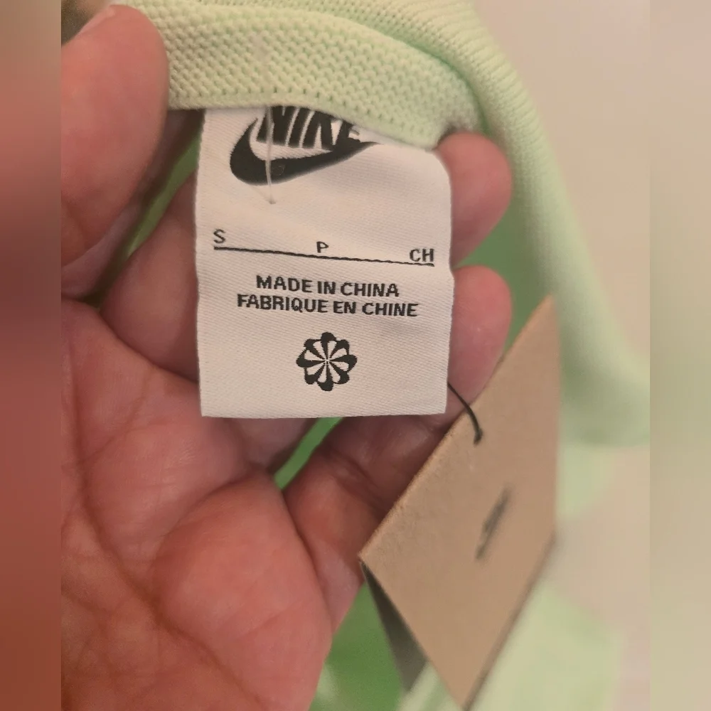 Nike Nsw Chill Knit Ss Bodysuit In Green Size Small